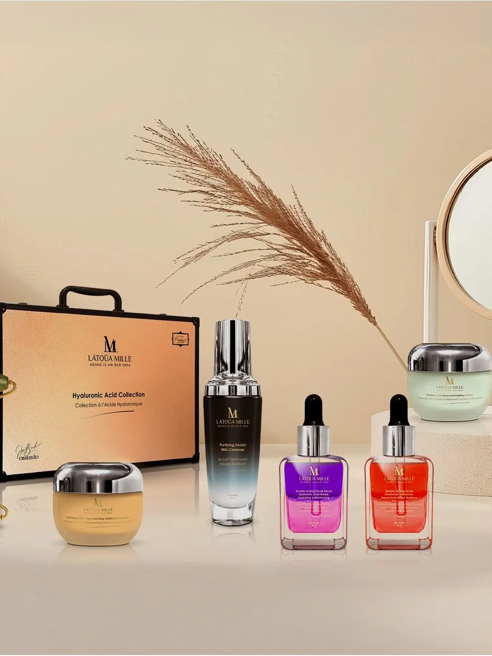 LATOUA MILLE Hyaluronic Acid Collection 6-Piece Luxury Skincare Gift Set